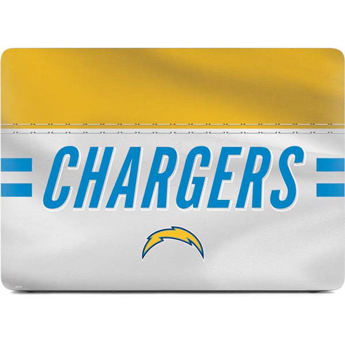 NFL Los Angeles Chargers White Striped Apple MacBook Air Skin