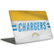NFL Los Angeles Chargers White Striped MacBook Skins