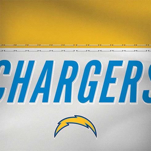 NFL Los Angeles Chargers White Striped MacBook Skins