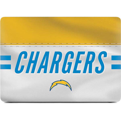 NFL Los Angeles Chargers White Striped Apple MacBook Pro 16-inch Skin