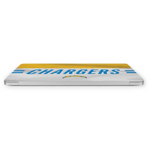 NFL Los Angeles Chargers White Striped Apple MacBook Pro 16-inch Skin