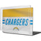 NFL Los Angeles Chargers White Striped MacBook Cases