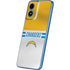 NFL Los Angeles Chargers White Striped Moto G Play 4G (2024) Skin