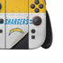 NFL Los Angeles Chargers White Striped Nintendo Switch 2 (2025) Joy-Con Controller Skin