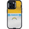 NFL Los Angeles Chargers White Striped Otterbox Defender iPhone Skin
