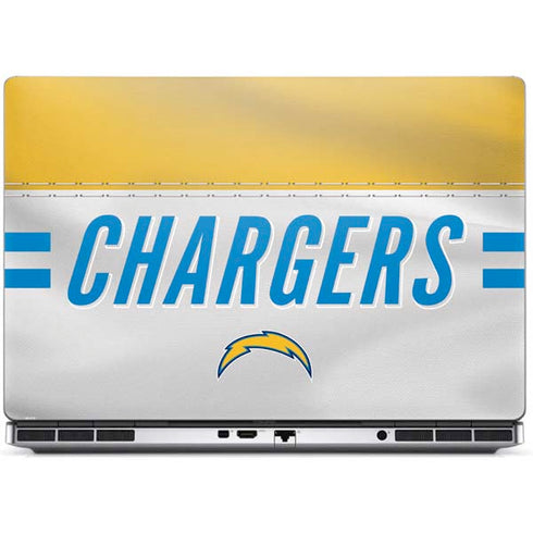 NFL Los Angeles Chargers White Striped Dell Precision Skin