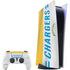 NFL Los Angeles Chargers White Striped PlayStation PS5 Skins