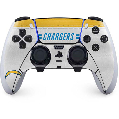 NFL Los Angeles Chargers White Striped PlayStation PS5 Skins