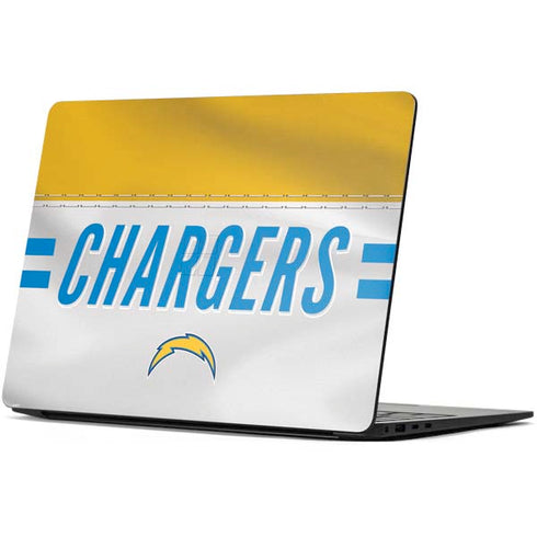 NFL Los Angeles Chargers White Striped Surface Laptop 7 13.8in Skin
