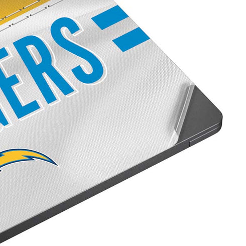 NFL Los Angeles Chargers White Striped Surface Laptop 7 15in Skin