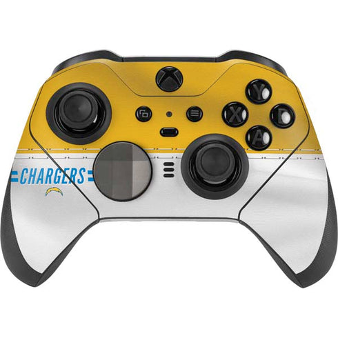 NFL Los Angeles Chargers White Striped Xbox Elite Wireless Controller Series 2 Skin