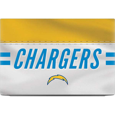 NFL Los Angeles Chargers White Striped Dell XPS Skin