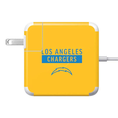NFL Los Angeles Chargers Yellow Performance Series 85W Power Adapter (15 and 17 inch MacBook Pro Charger) Skin