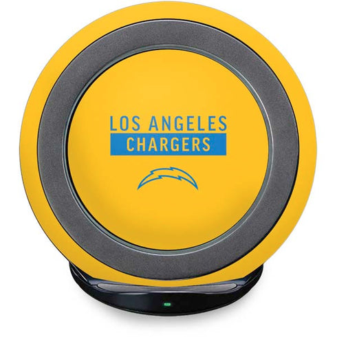 NFL Los Angeles Chargers Yellow Performance Series Fast Charge Wireless Charging Stand Skin