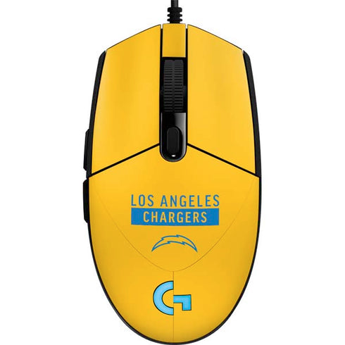 NFL Los Angeles Chargers Yellow Performance Series G203 Prodigy RGB Wired Gaming Mouse Skin