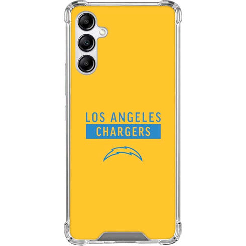 NFL Los Angeles Chargers Yellow Performance Series Gabb Phone 4 Clear Case
