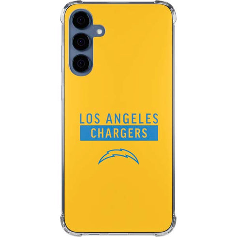 NFL Los Angeles Chargers Yellow Performance Series Galaxy A55 5G Clear Case