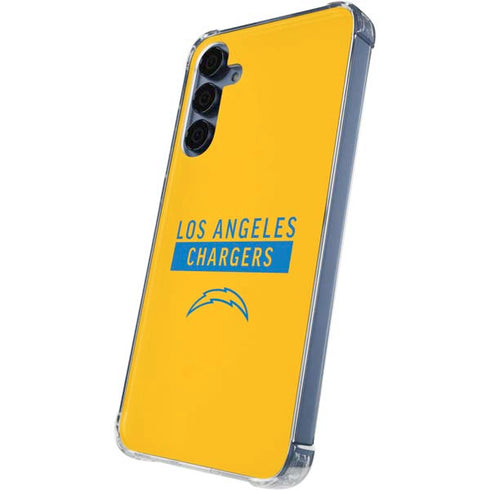 NFL Los Angeles Chargers Yellow Performance Series Galaxy A55 5G Clear Case