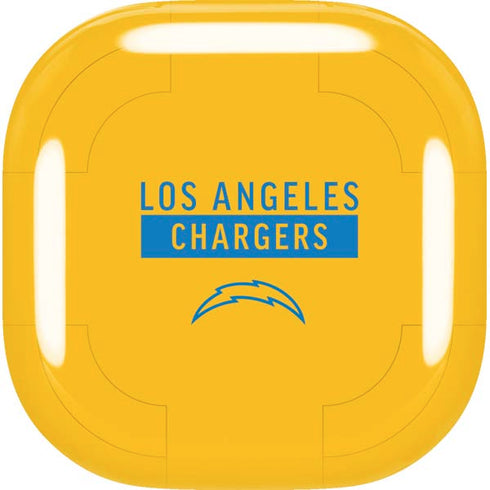 NFL Los Angeles Chargers Yellow Performance Series Galaxy Buds Live Skin