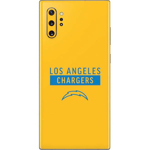 NFL Los Angeles Chargers Yellow Performance Series Galaxy Note 10 Plus Skin