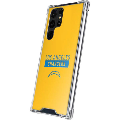 NFL Los Angeles Chargers Yellow Performance Series Galaxy S23 Ultra Clear Case