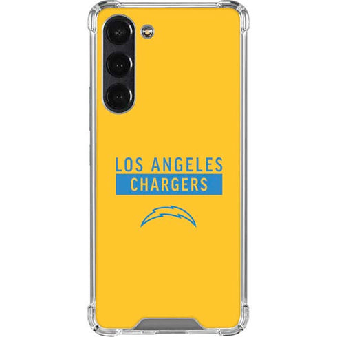 NFL Los Angeles Chargers Yellow Performance Series Galaxy S24 FE Clear Case