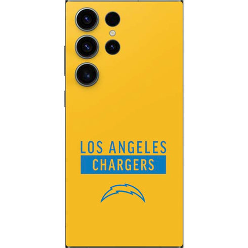 NFL Los Angeles Chargers Yellow Performance Series Galaxy S24 Ultra Skin