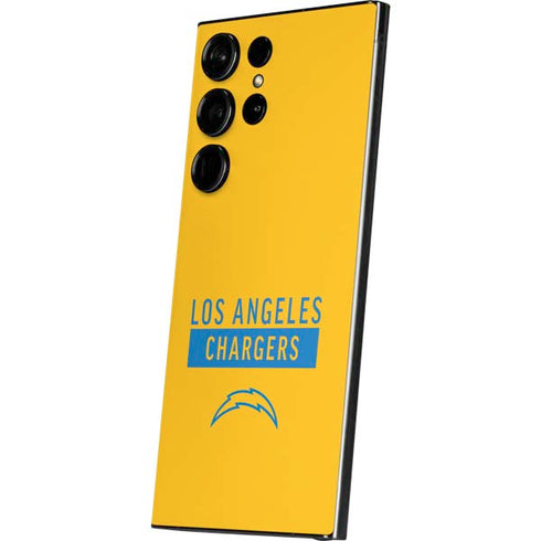 NFL Los Angeles Chargers Yellow Performance Series Galaxy S25 Ultra Skin