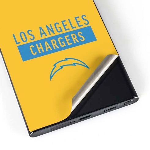 NFL Los Angeles Chargers Yellow Performance Series Galaxy S25 Ultra Skin