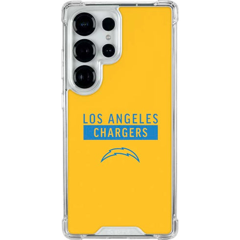 NFL Los Angeles Chargers Yellow Performance Series Galaxy S25 Ultra Clear Case