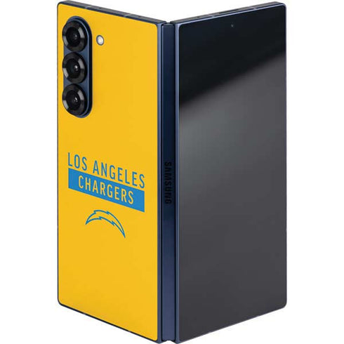 NFL Los Angeles Chargers Yellow Performance Series Galaxy Z Fold6 Skin