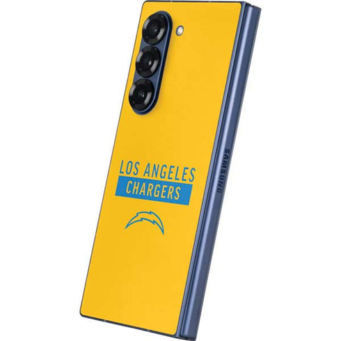 NFL Los Angeles Chargers Yellow Performance Series Galaxy Z Fold6 Skin