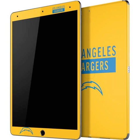 NFL Los Angeles Chargers Yellow Performance Series iPad Skins