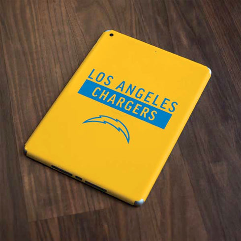 NFL Los Angeles Chargers Yellow Performance Series Apple iPad Skin