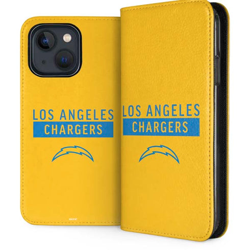 NFL Los Angeles Chargers Yellow Performance Series iPhone 15 Folio Case