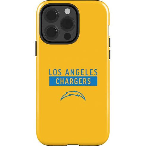 NFL Los Angeles Chargers Yellow Performance Series iPhone 15 Pro Impact Case