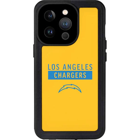 NFL Los Angeles Chargers Yellow Performance Series iPhone 15 Pro Waterproof Case