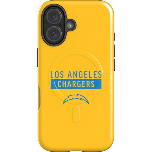 NFL Los Angeles Chargers Yellow Performance Series iPhone 16 Magsafe Impact Case