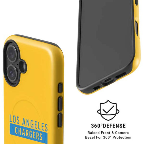 NFL Los Angeles Chargers Yellow Performance Series iPhone 16 Magsafe Impact Case