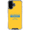 NFL Los Angeles Chargers Yellow Performance Series iPhone 16 Plus Clear Case