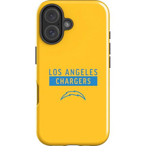 NFL Los Angeles Chargers Yellow Performance Series iPhone 16 Plus Impact Case