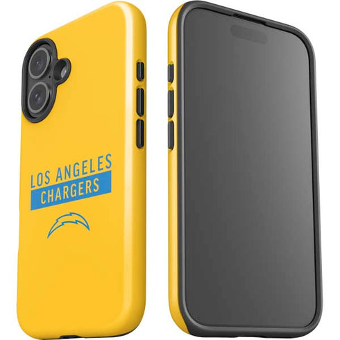 NFL Los Angeles Chargers Yellow Performance Series iPhone 16 Plus Impact Case