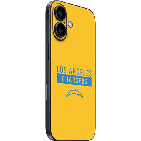 NFL Los Angeles Chargers Yellow Performance Series iPhone 16 Plus Skin
