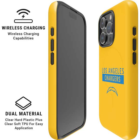 NFL Los Angeles Chargers Yellow Performance Series iPhone 16 Pro Magsafe Impact Case