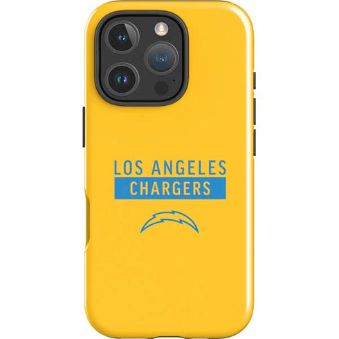 NFL Los Angeles Chargers Yellow Performance Series iPhone 16 Pro Max Impact Case