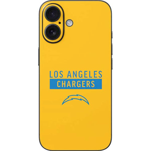 NFL Los Angeles Chargers Yellow Performance Series iPhone 16 Skin