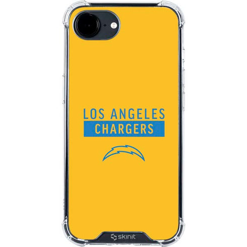 NFL Los Angeles Chargers Yellow Performance Series iPhone 16e Clear Case