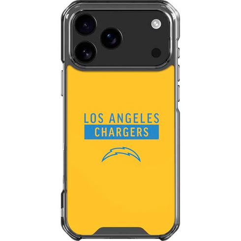 NFL Los Angeles Chargers Yellow Performance Series iPhone 18 Pro Max Clear Case