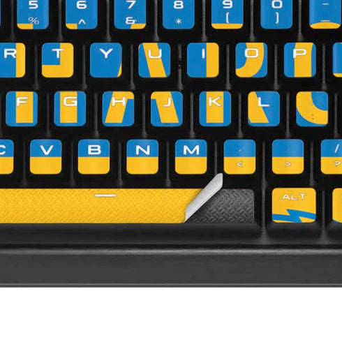 NFL Los Angeles Chargers Yellow Performance Series K95 RGB PLATINUM Mechanical Gaming Keyboard Skin