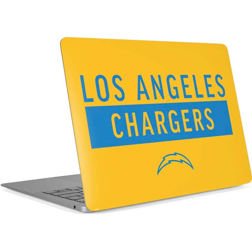 NFL Los Angeles Chargers Yellow Performance Series Apple MacBook Air Skin